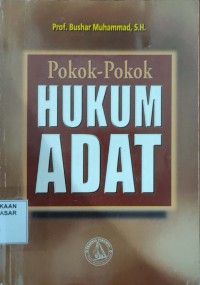 Image of Pokok-pokok Hukum Adat